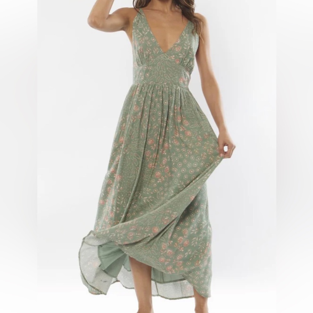 NEW Floral Woven Maxi Dress